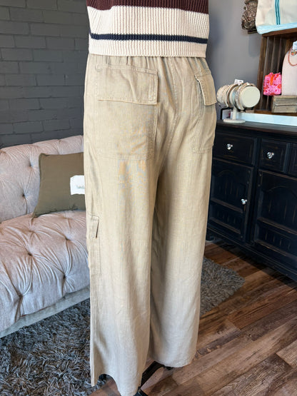 Ophelia Linen Cargo Pants