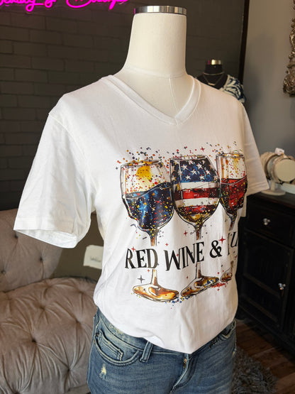 Red, Wine & Blue Tee