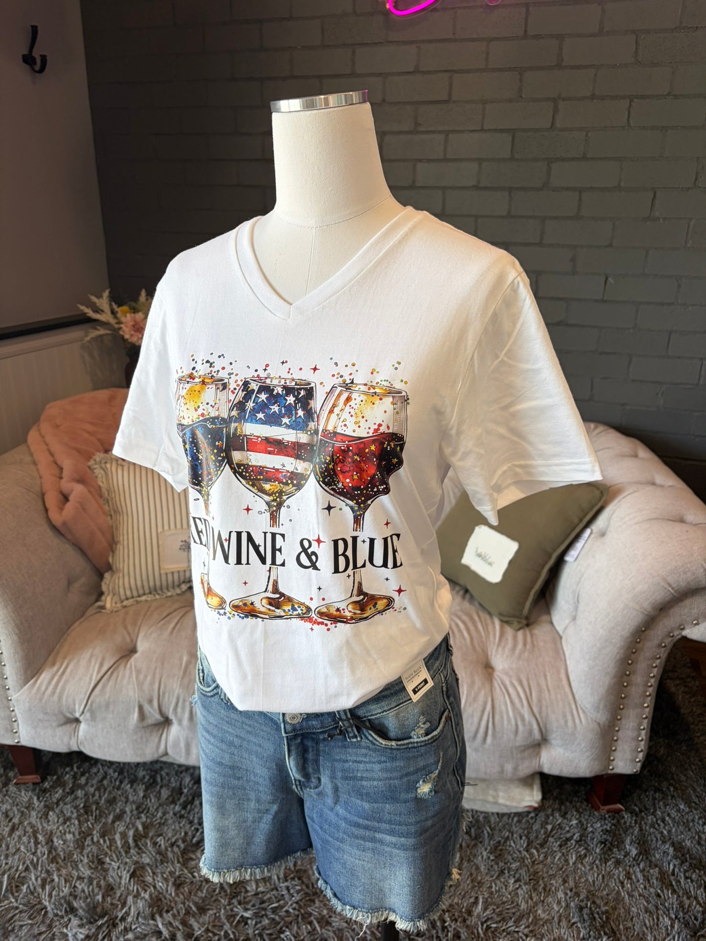 Red, Wine & Blue Tee