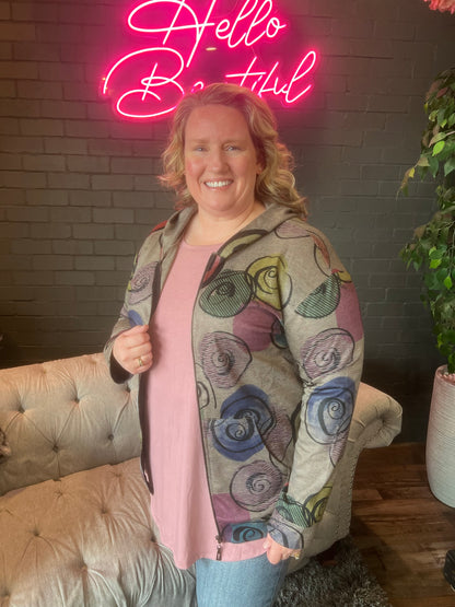 Zoe Zip Up Sweater