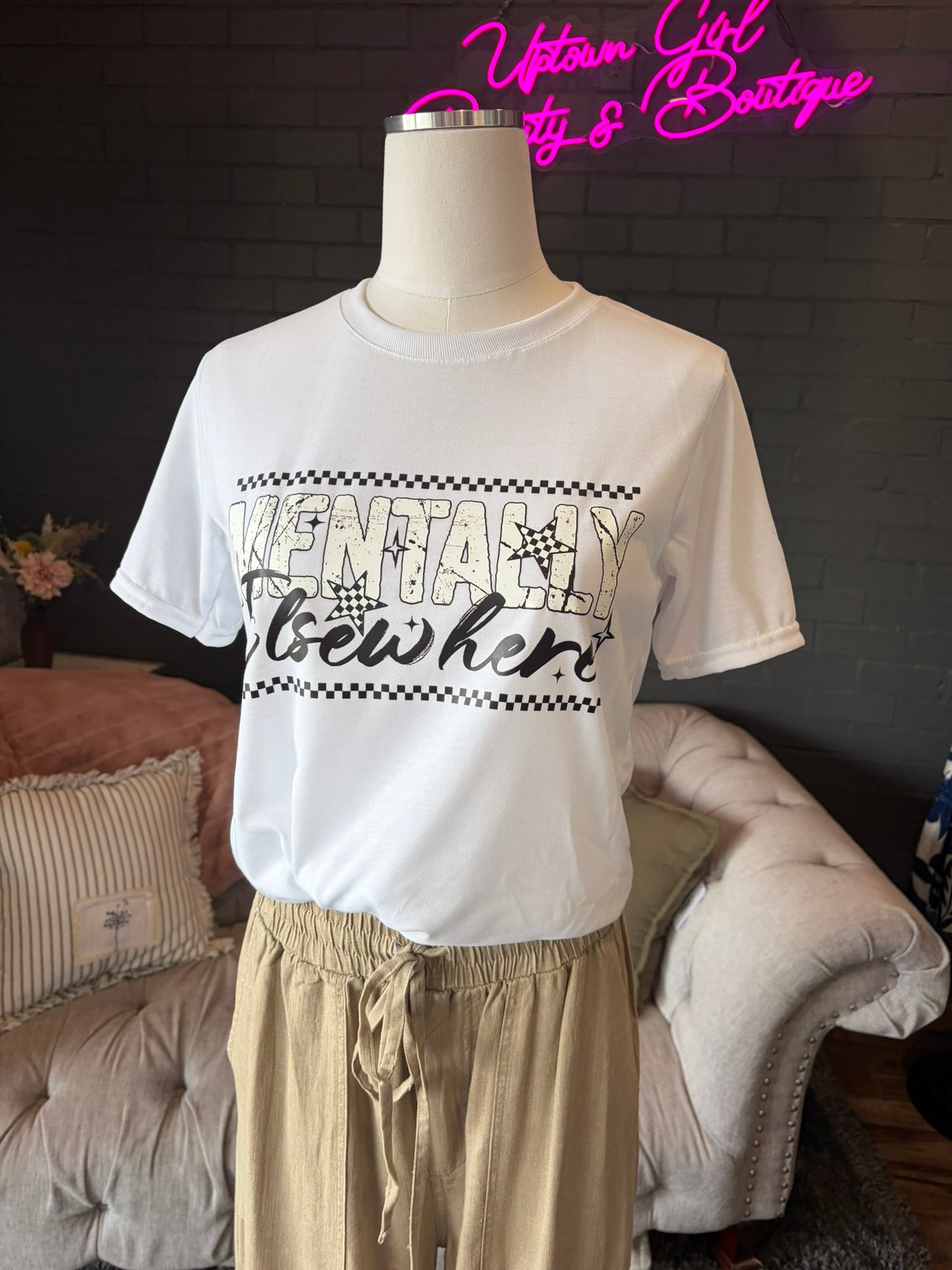 Mentally Elsewhere Tee
