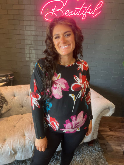 Renee Floral Sweatshirt
