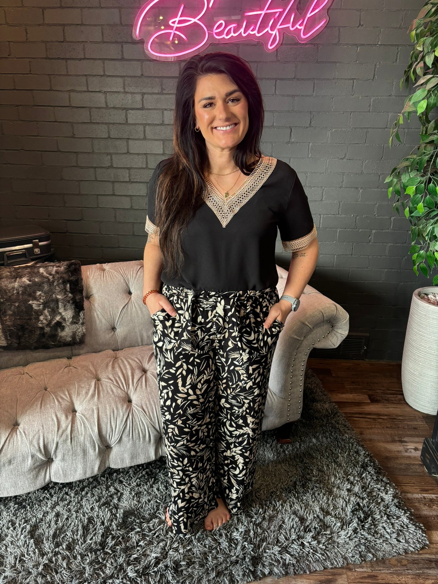 Victoria Floral Pants