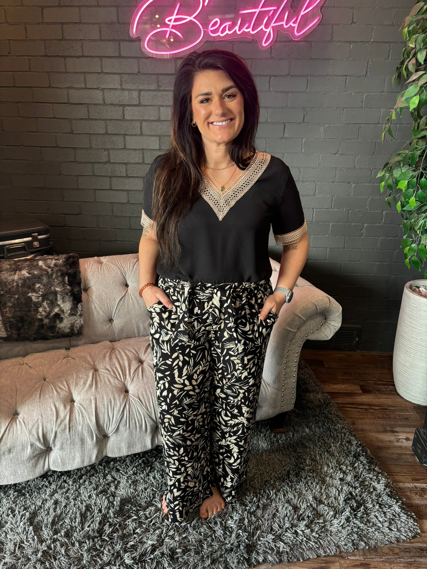Victoria Floral Pants
