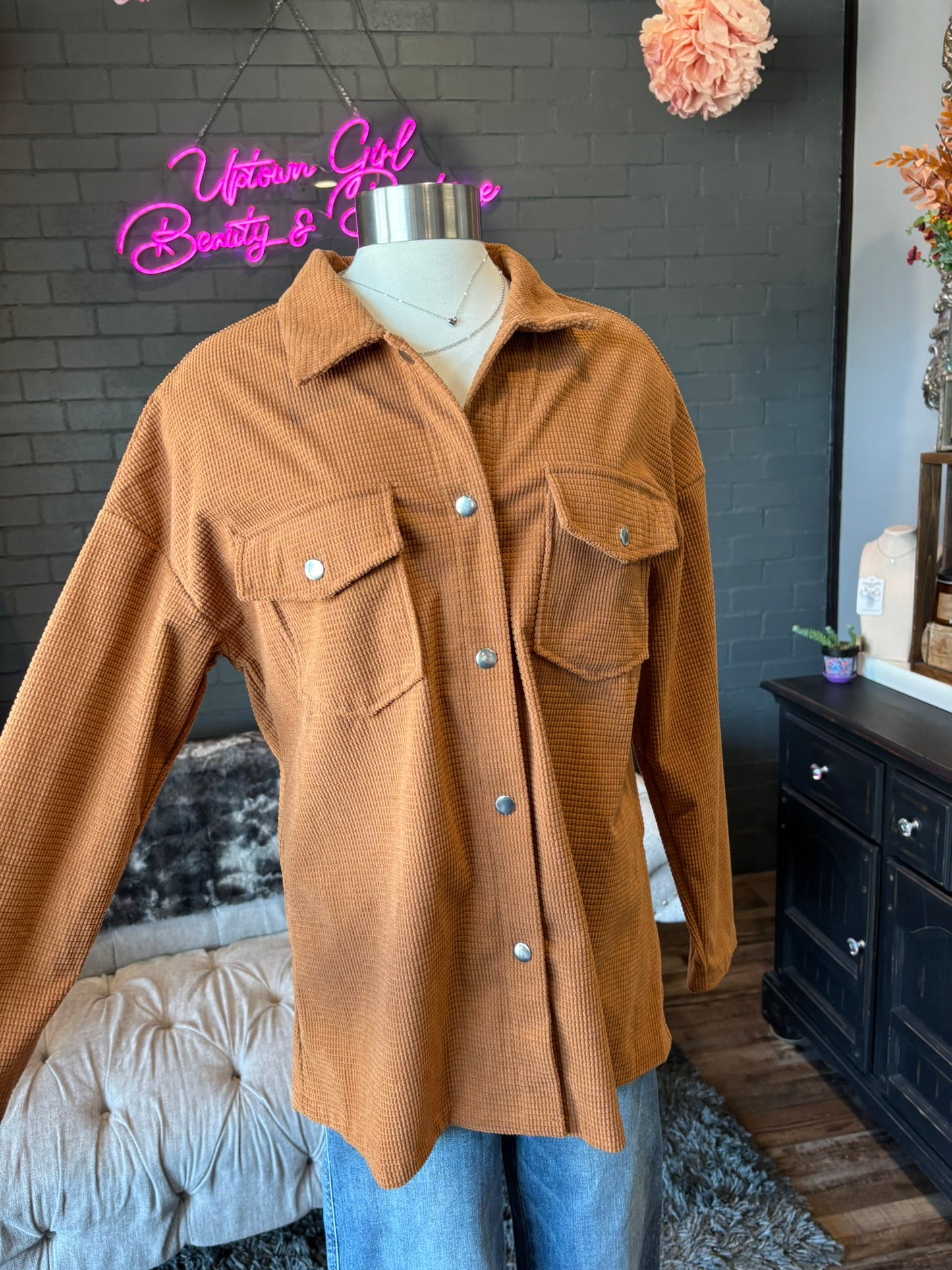Audra Textured Shacket
