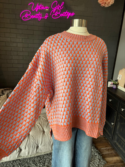 Juliet Houndstooth Sweater