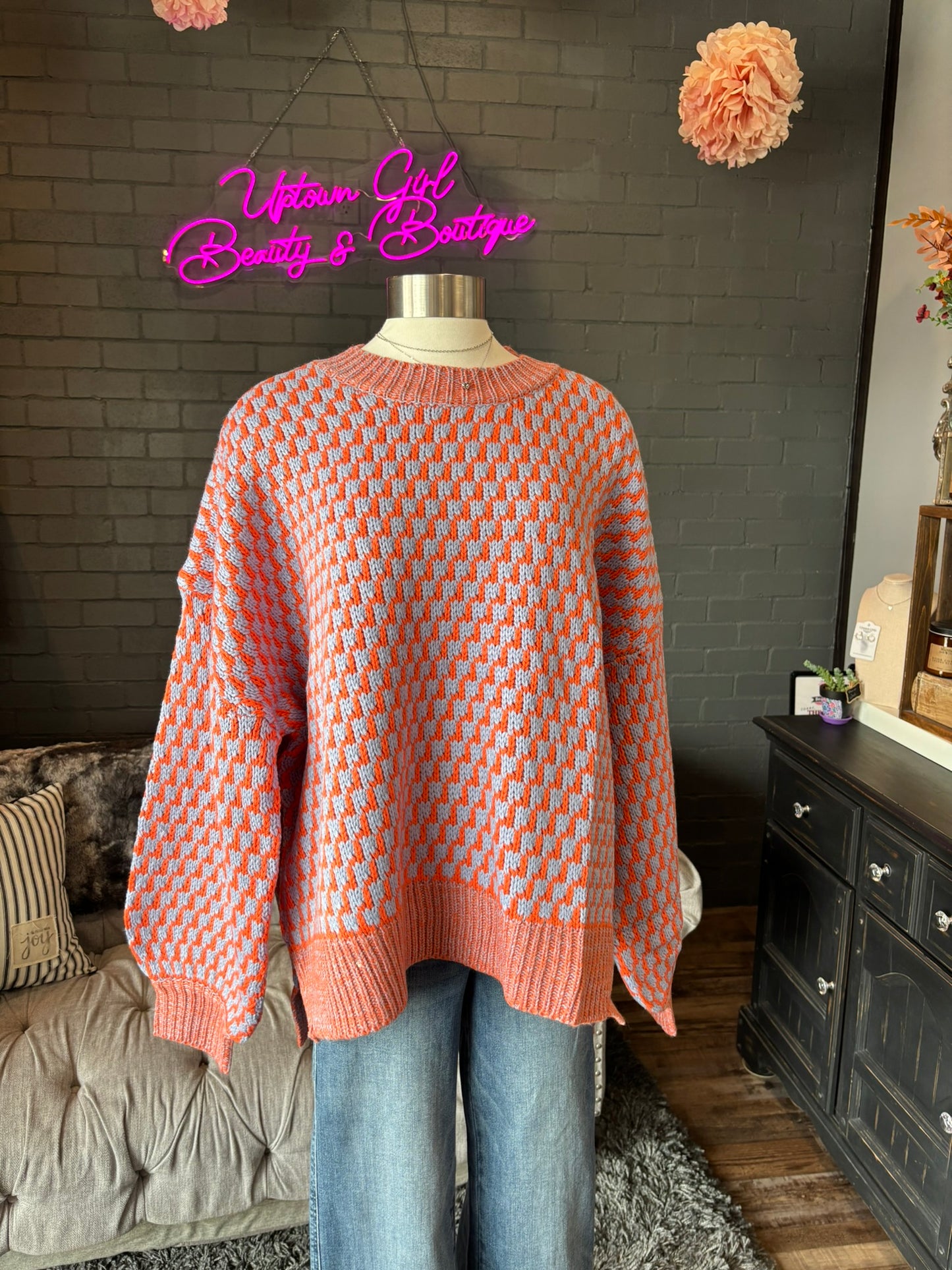Juliet Houndstooth Sweater