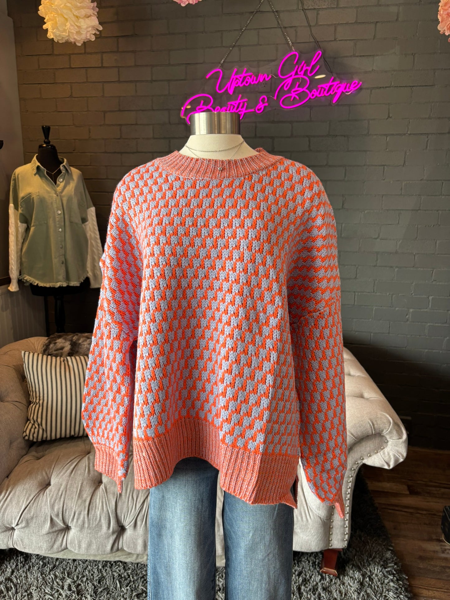 Juliet Houndstooth Sweater