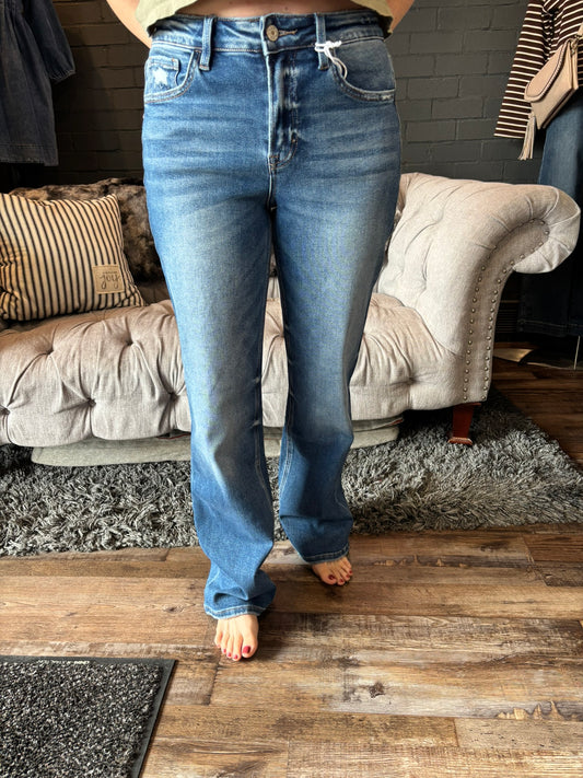 Delia Slim Wide Leg Jeans