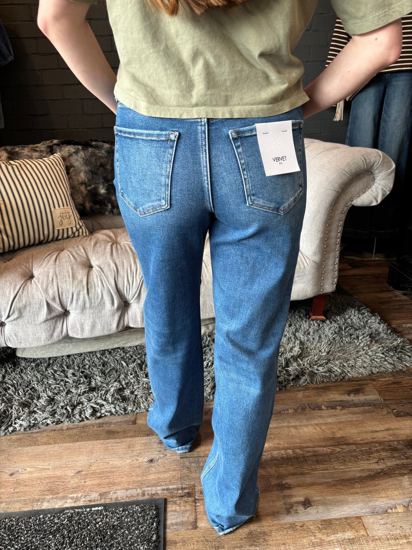 Delia Slim Wide Leg Jeans