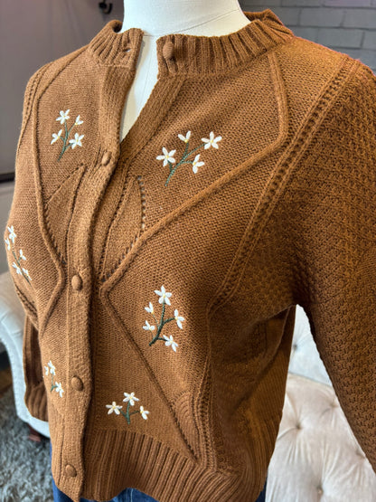 Fawn Embroidered Cardigan