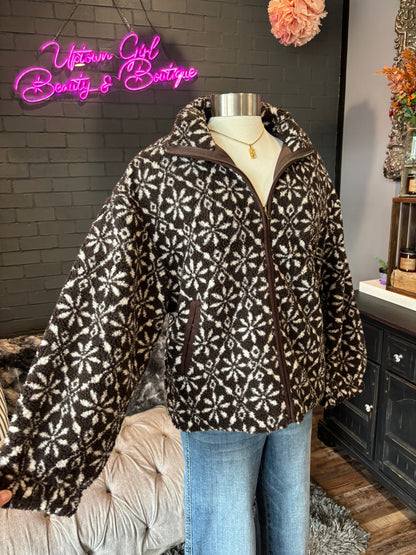 Aspen Snowflake Sherpa Jacket