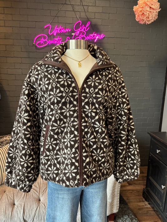 Aspen Snowflake Sherpa Jacket