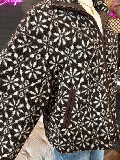Aspen Snowflake Sherpa Jacket
