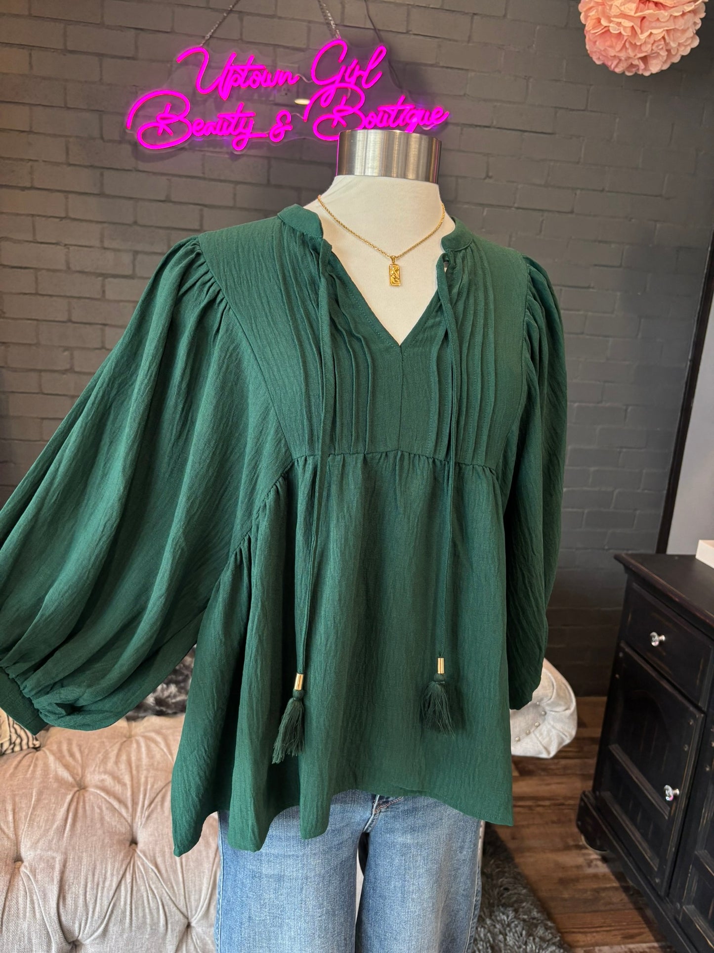 Hunter Bow Blouse