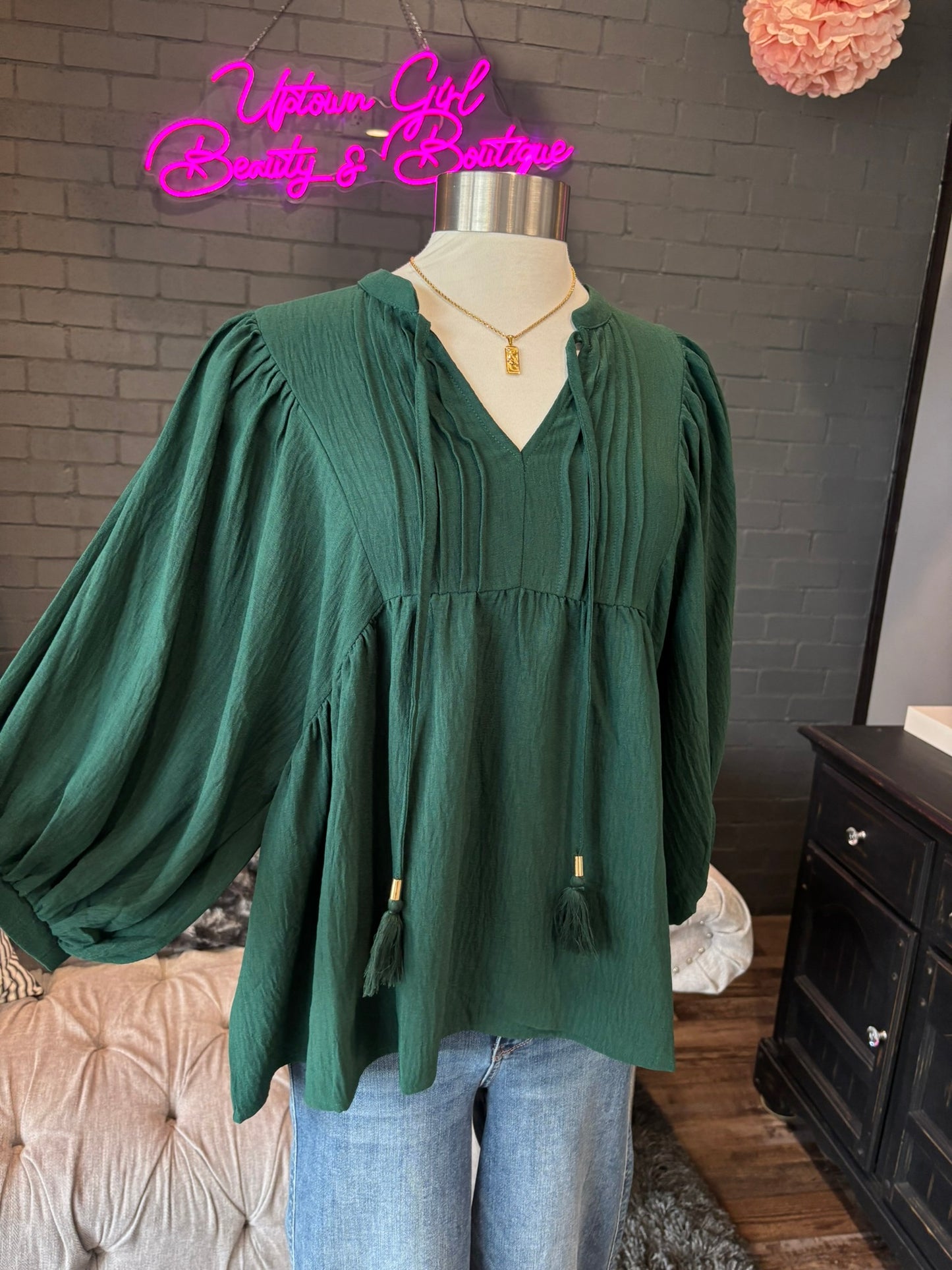 Hunter Bow Blouse