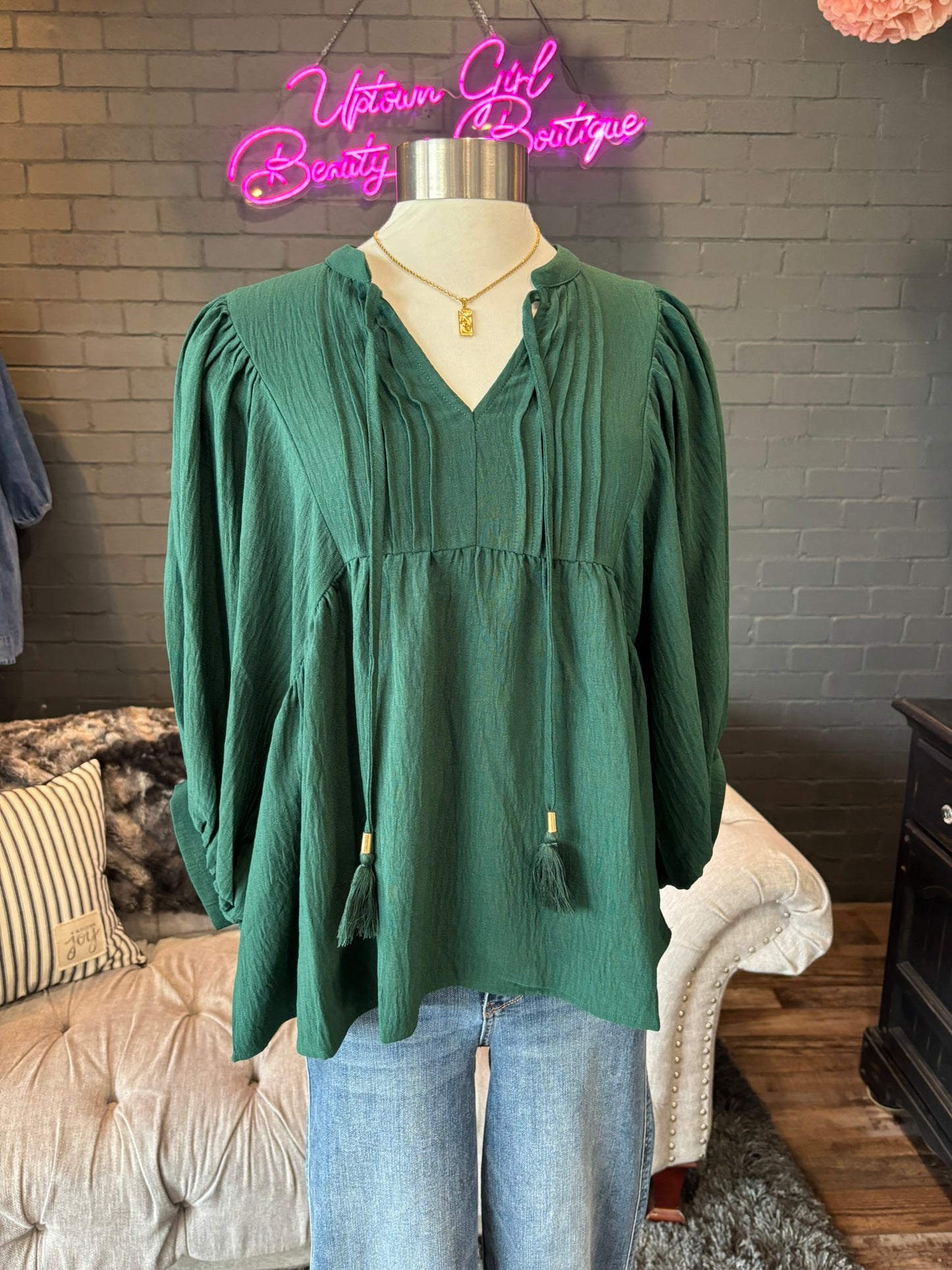 Hunter Bow Blouse
