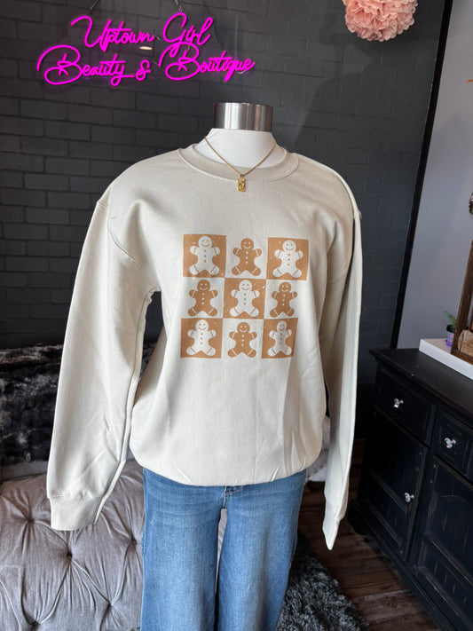 Gingerbread Holiday Crewneck Sweatshirt