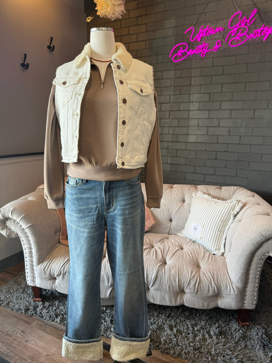 Aspen Cuffed Straight Leg Jeans