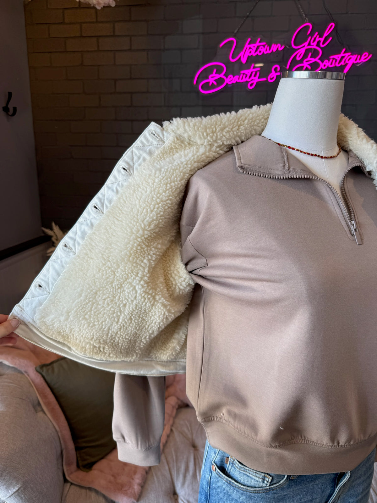 Molly Shearling Lined Vest