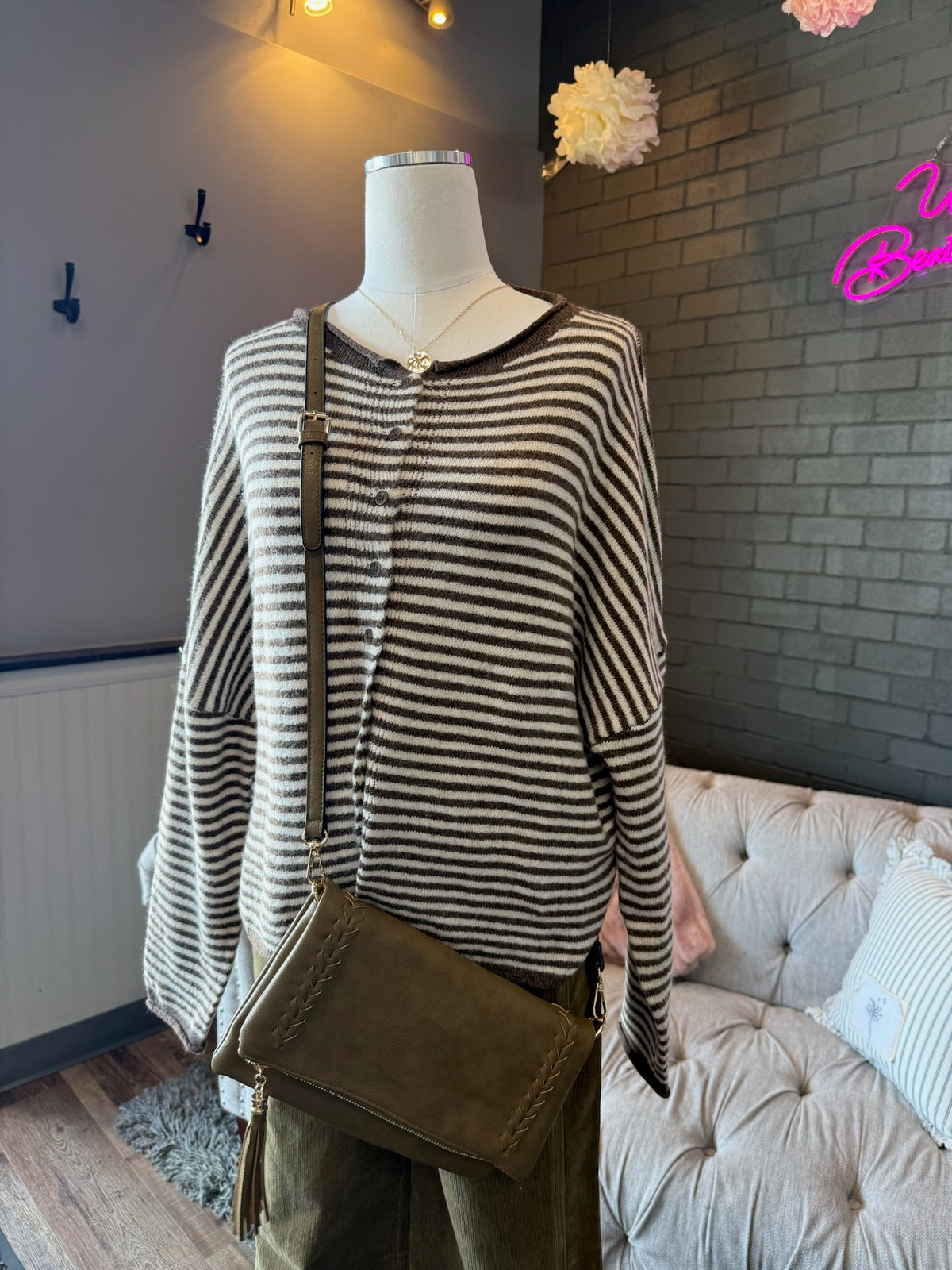 Iris Striped Cardigan