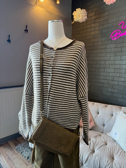Iris Striped Cardigan