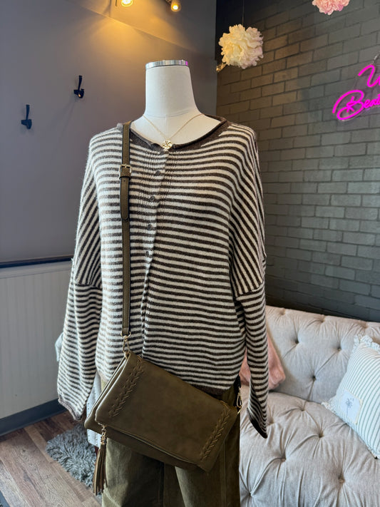 Iris Striped Cardigan