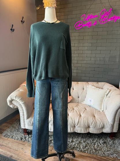 Xena Knit Pocket Sweater