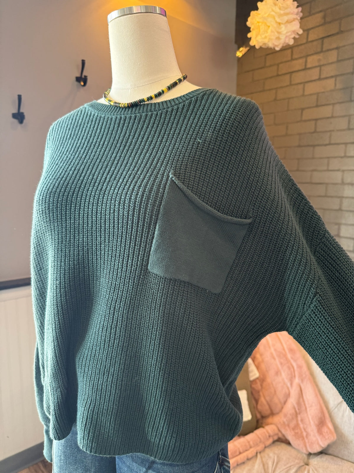 Xena Knit Pocket Sweater