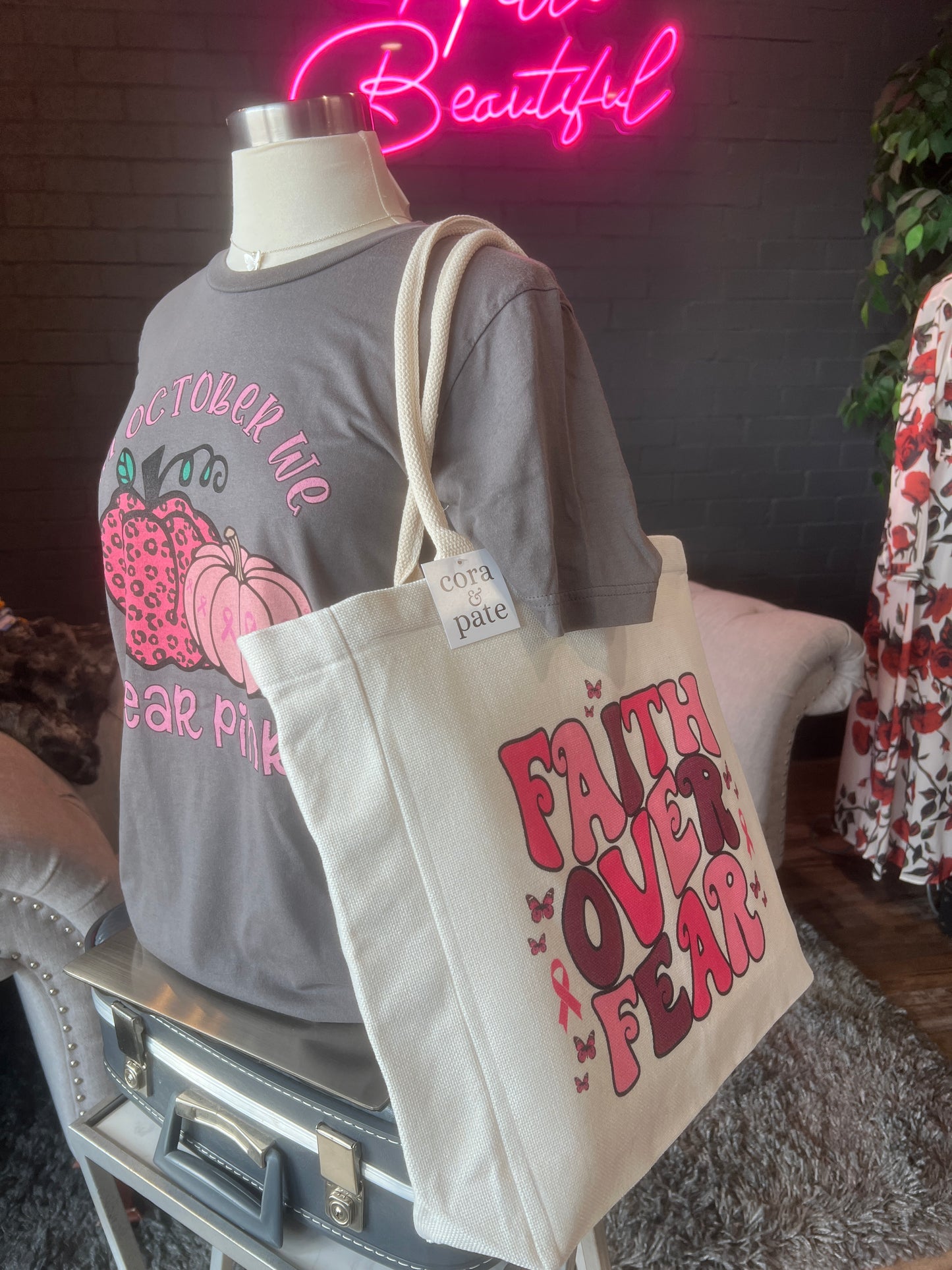 Faith Over Fear Tote Bag