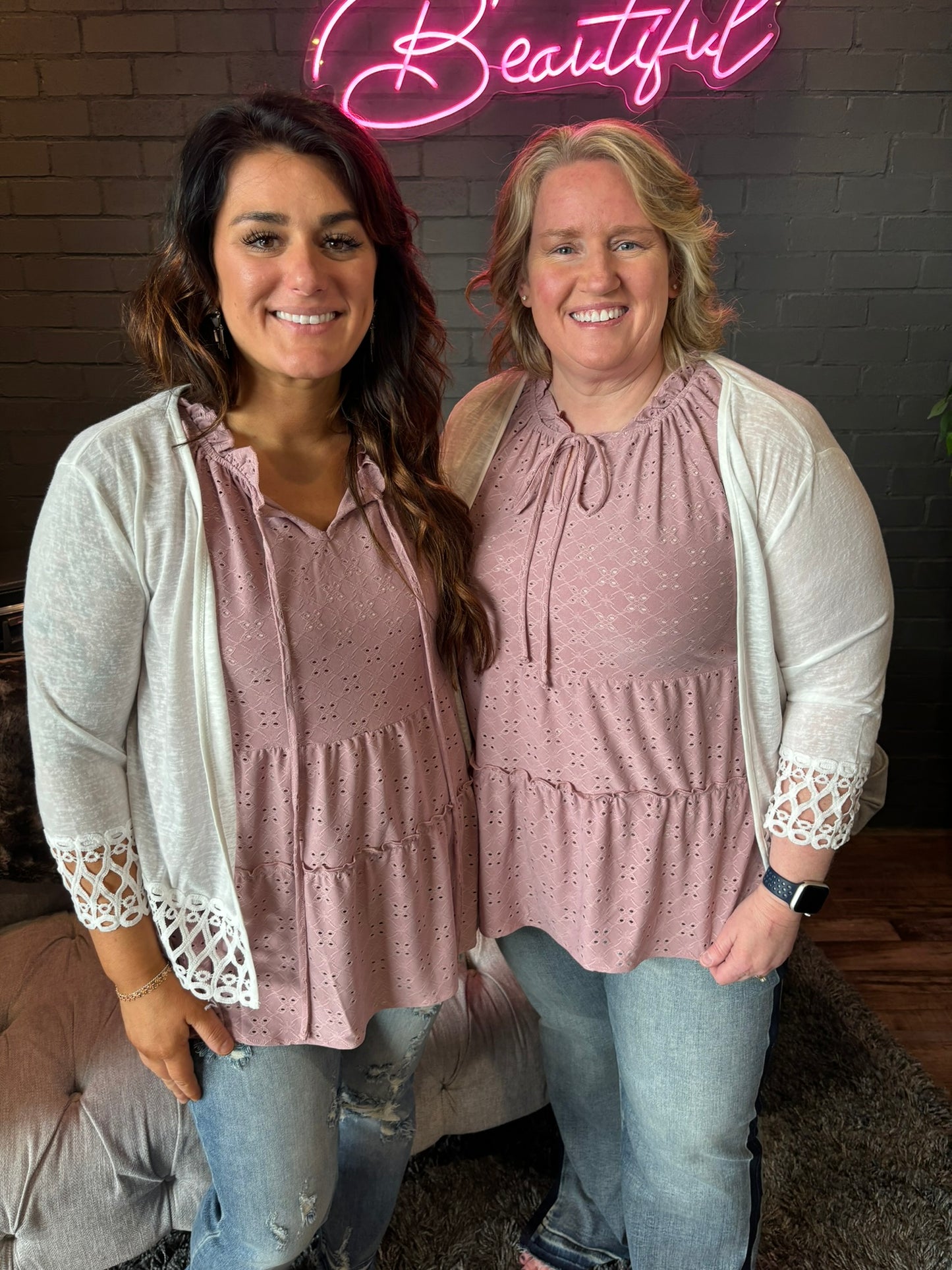 Lace Trim Cardigan