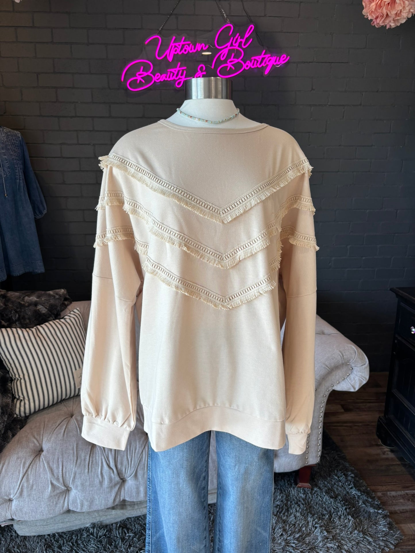 Tassel Knit Sweater