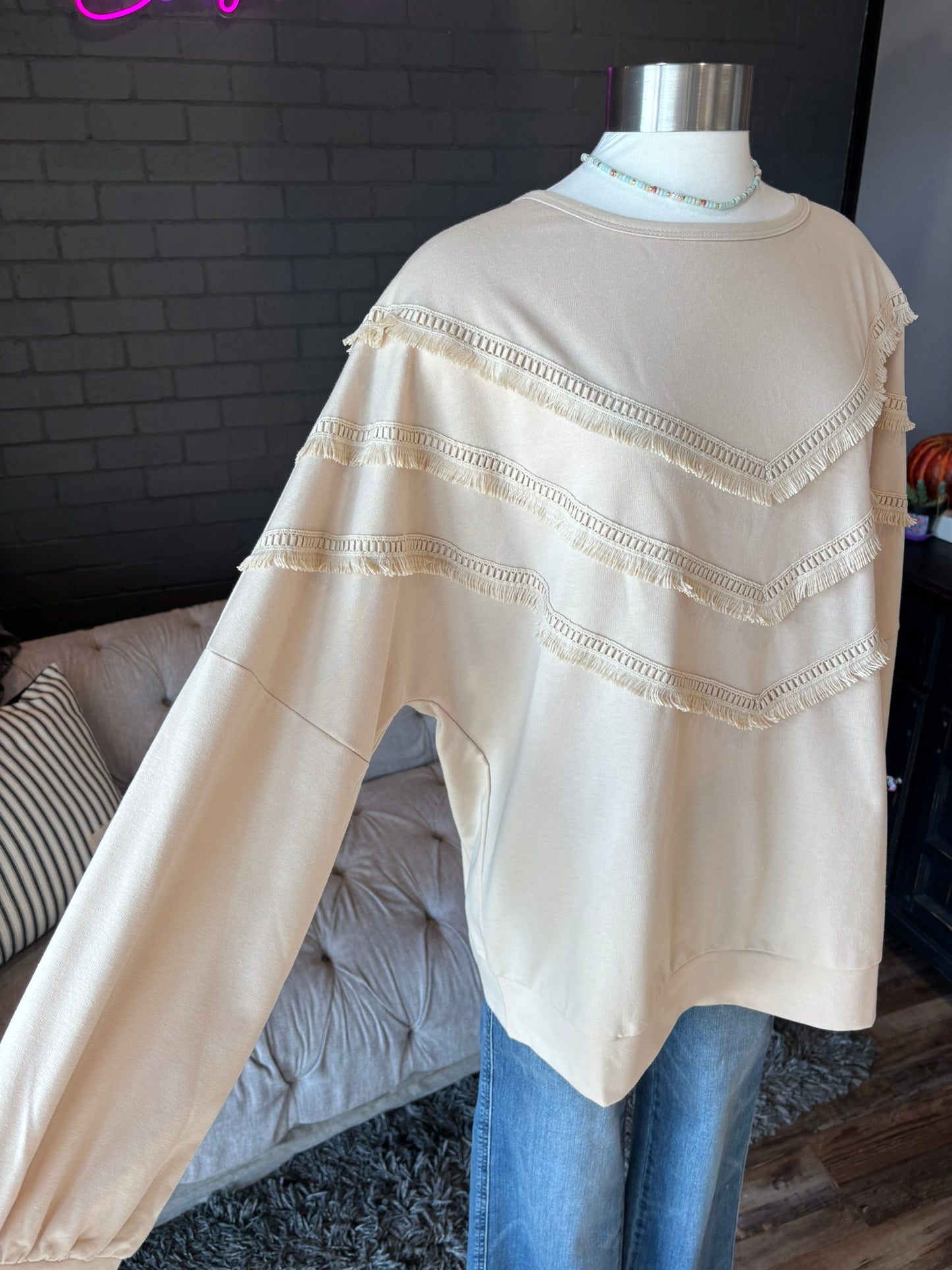 Tassel Knit Sweater