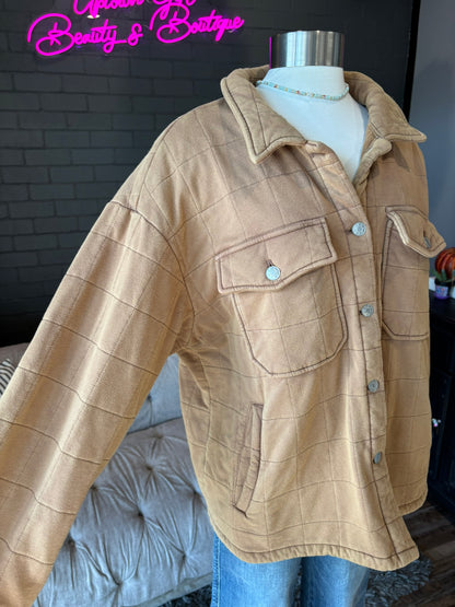 Khaki Quilted Jacket
