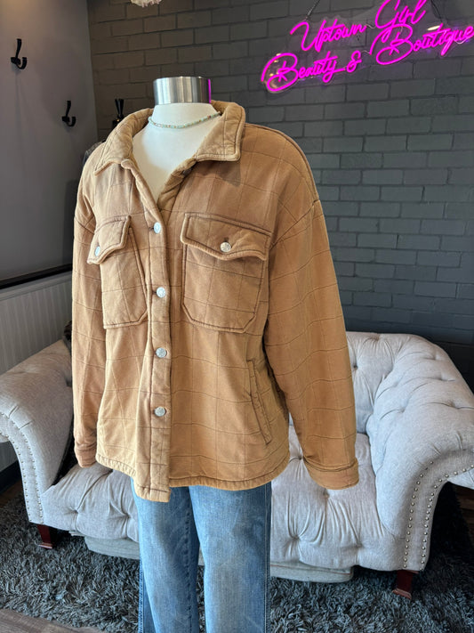 Khaki Quilted Jacket