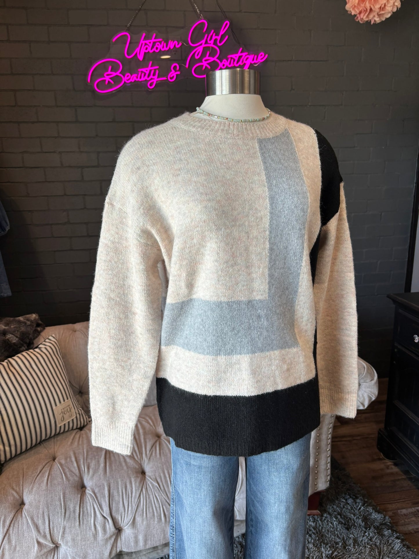 Mari Colorblock Sweater