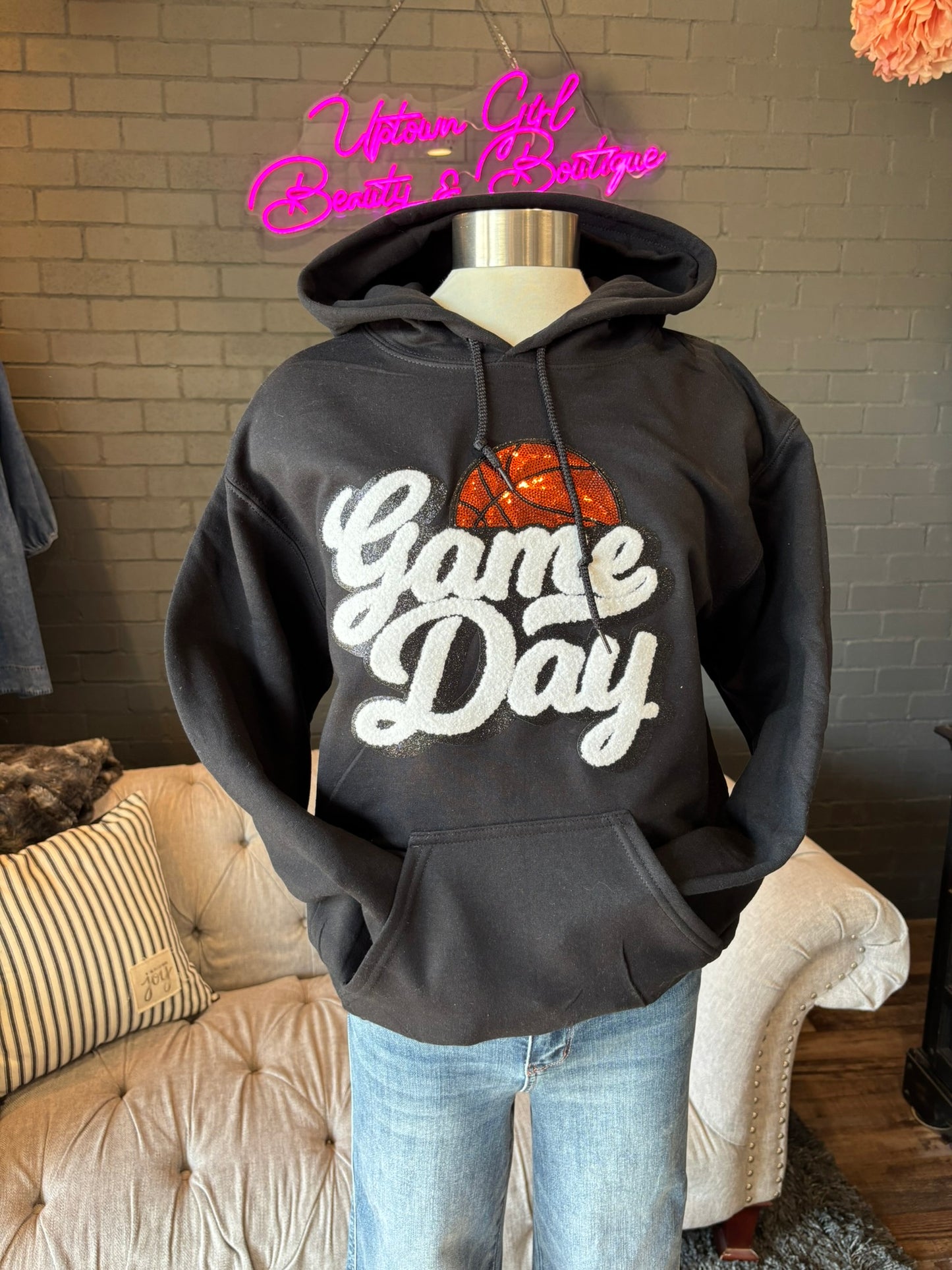 Game Day Basketball Hoodie