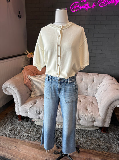 Finley Patch Pocket Straight Leg Jeans