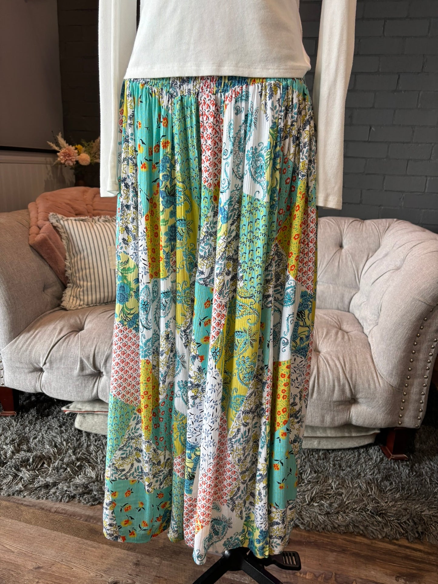 Mari Patch Print Pants