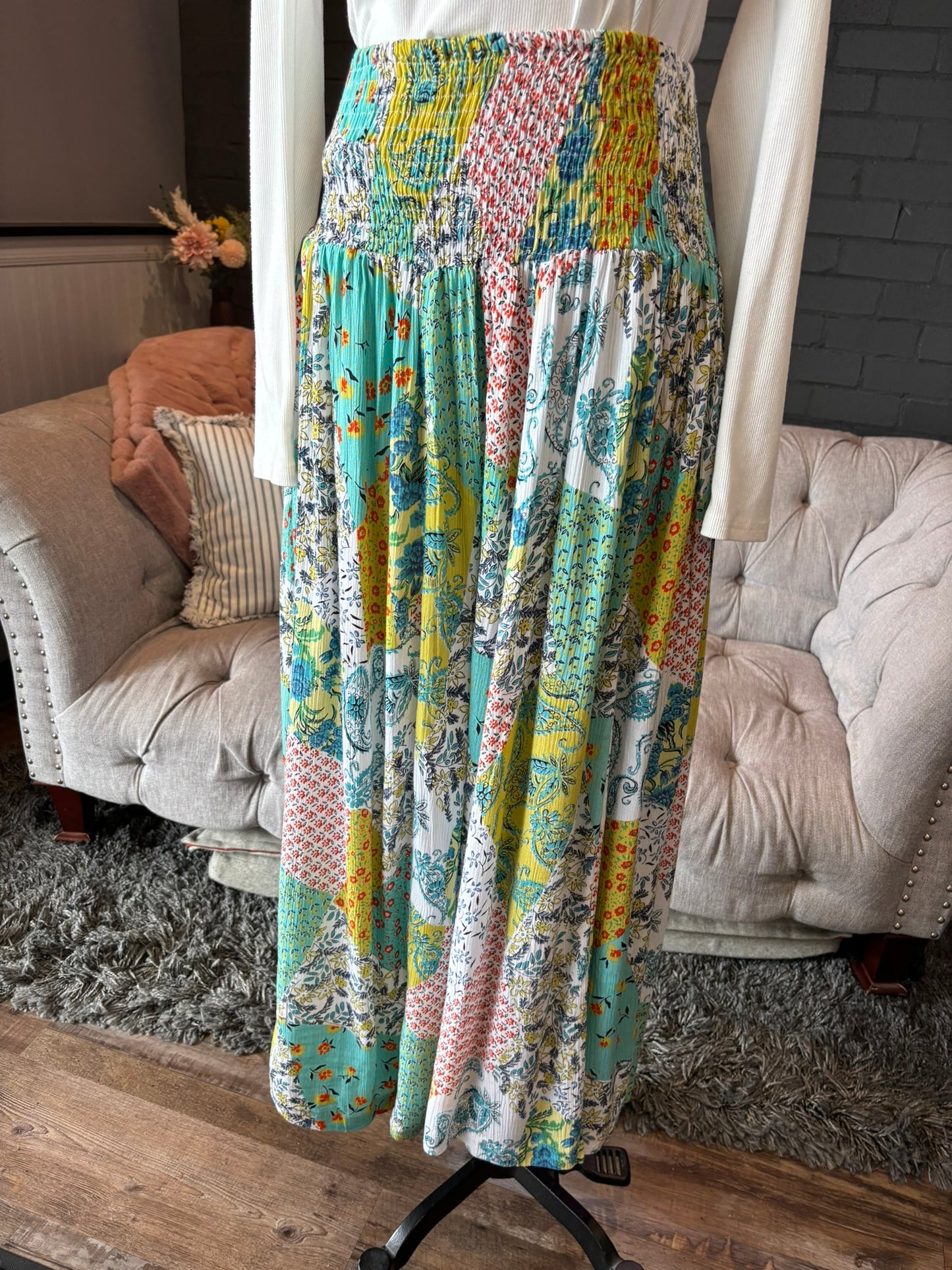 Mari Patch Print Pants