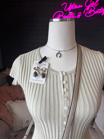 Theresa Ribbed Sweater Top