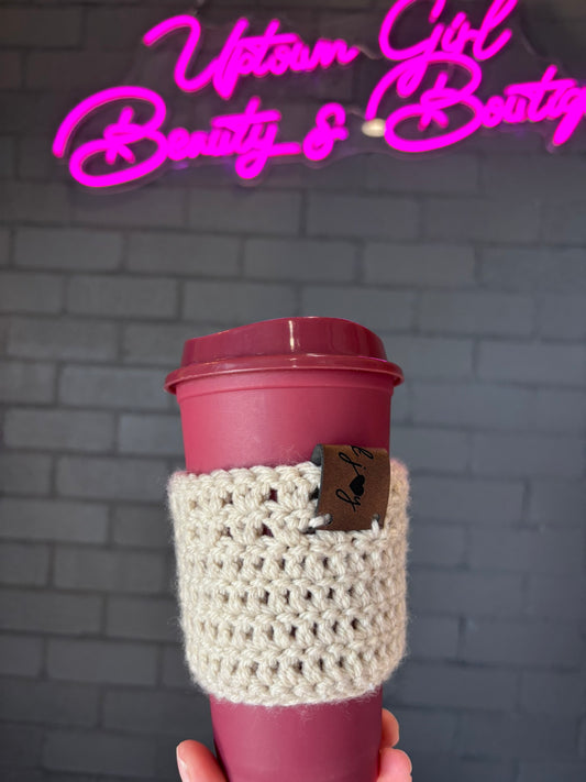 Beige Coffee Cup Sleeve