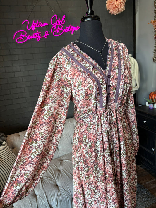 Jane Floral Midi Dress