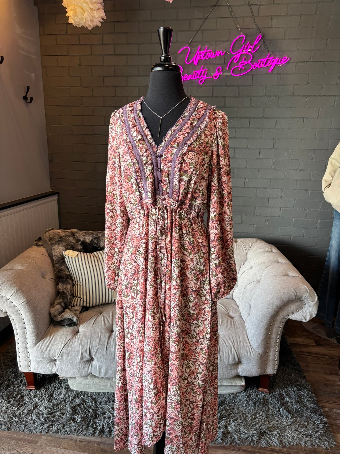 Jane Floral Midi Dress