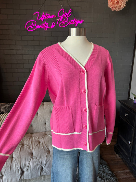 First Crush Button Cardigan