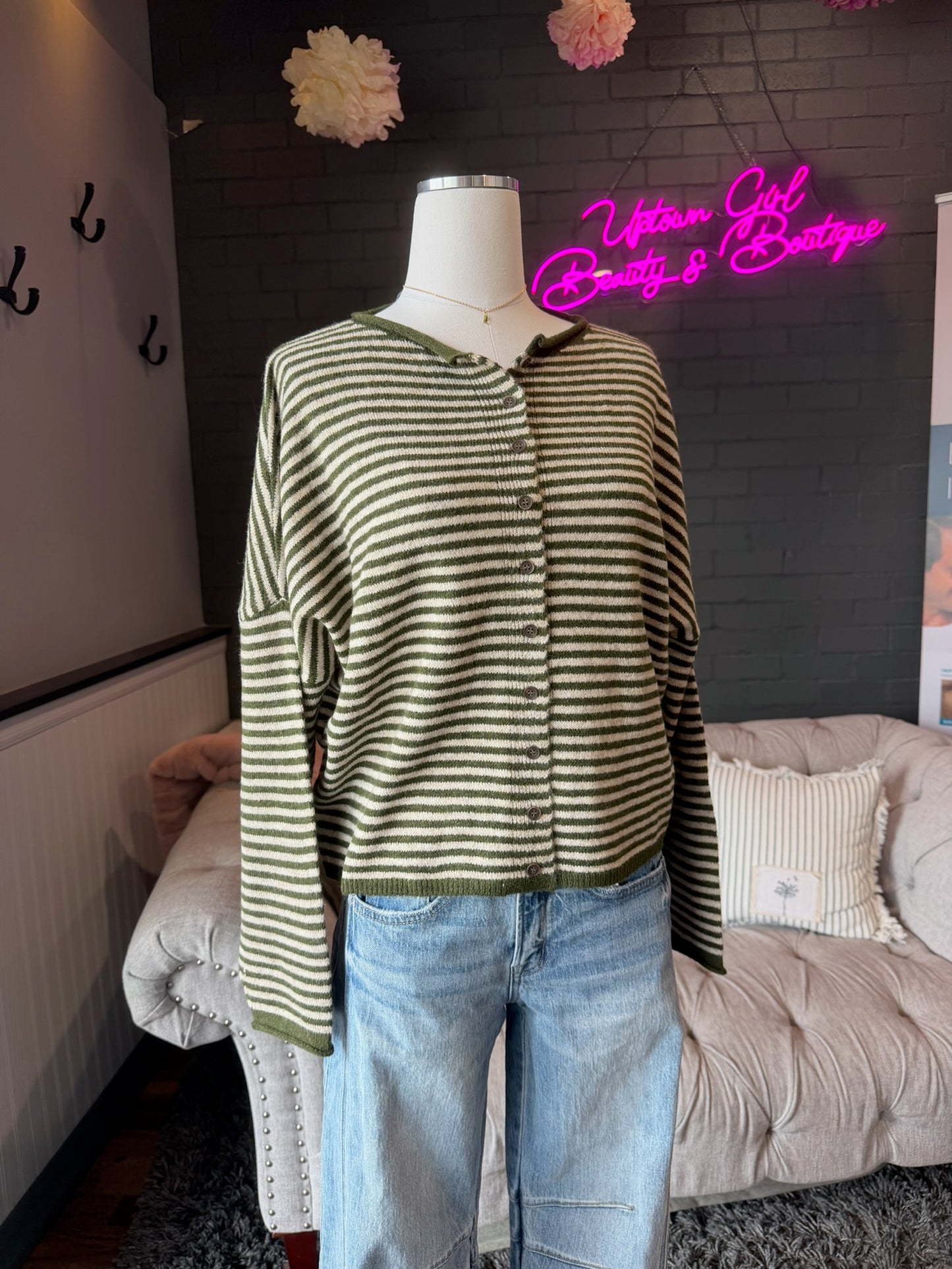 Mara Striped Cardigan