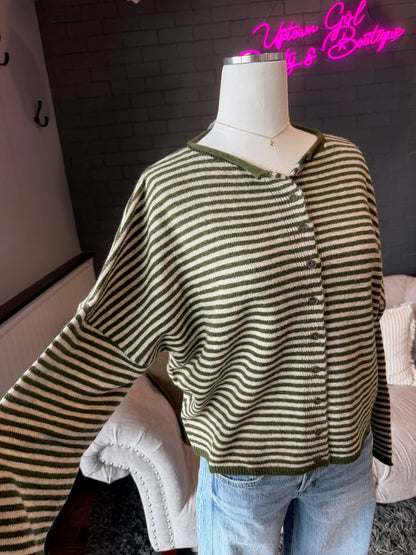 Mara Striped Cardigan