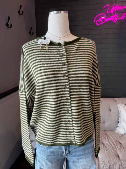 Mara Striped Cardigan