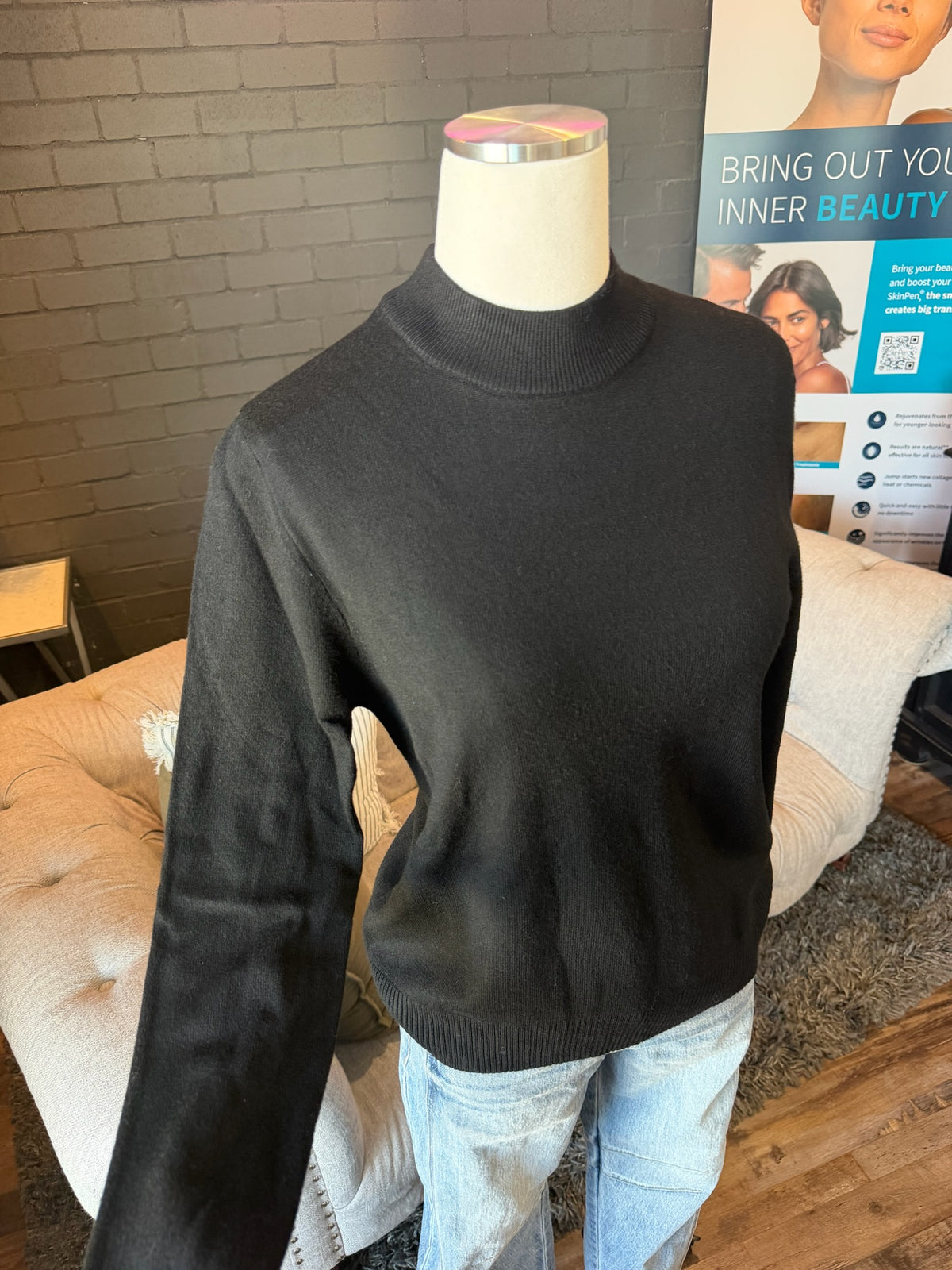 Violet Mockneck Sweater
