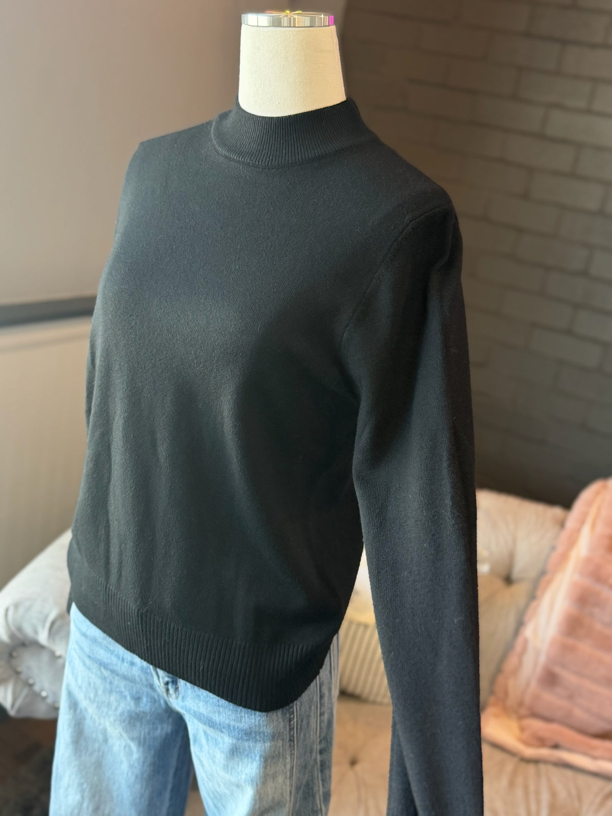 Violet Mockneck Sweater